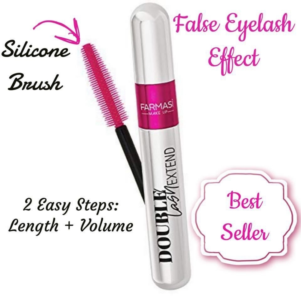 Farmasi Double Lash Extend Mascara - Silver and Pink